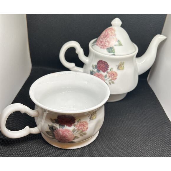 Glynda Turley “Romancing The Home” Antique Rose Tea Set For One - Picture 2 of 10